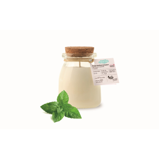 Bougie Parfumée Naturelle Menthe 120gr ECOCERT