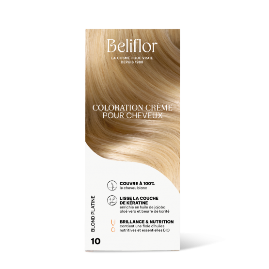 Coloration capillaire permanente de Beliflor - CC10 - Blond platine