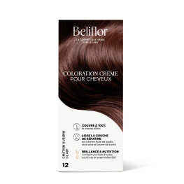 Coloration capillaire permanente de Beliflor - CC12 - Châtain auburn clair