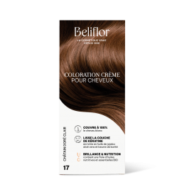 Coloration capillaire permanente de Beliflor - CC17 - Châtain doré clair