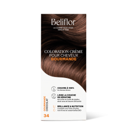 Coloration capillaire permanente de Beliflor - CC34 - Gourmande Chocolat