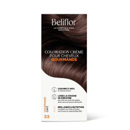 Coloration capillaire permanente de Beliflor - CC33 - Gourmande Café