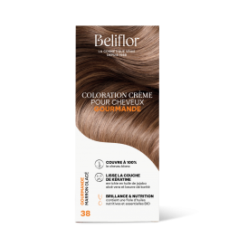 Coloration capillaire permanente de Beliflor - CC38 - Gourmande Marron glacé