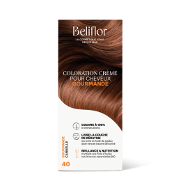 Coloration capillaire permanente de Beliflor - CC40 - Gourmande Cannelle